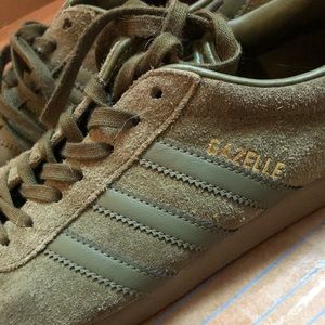 Adidas Gazelle - army green suede